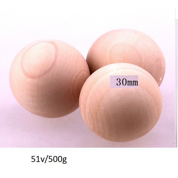 100gam hạt gỗ tròn KHÔNG LỖ đủ size từ 8mm-10mm-12mm-14mm-16mm-18mm-20mm-25mm-30mm-35mm-40mm