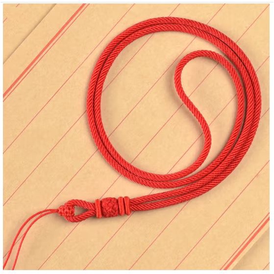 1 met dây milan đỏ 2,5mm cao cấp săn chắc dùng làm vòng tay vòng cổ phong thủy may măn, dây đan vòng