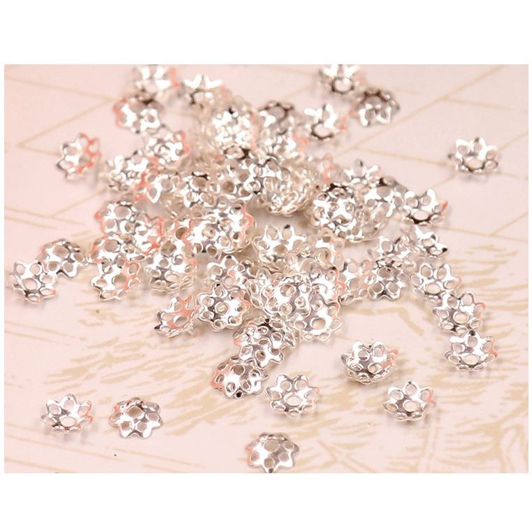 100 ĐẾ HOA ỐP HẠT size 6-8mm