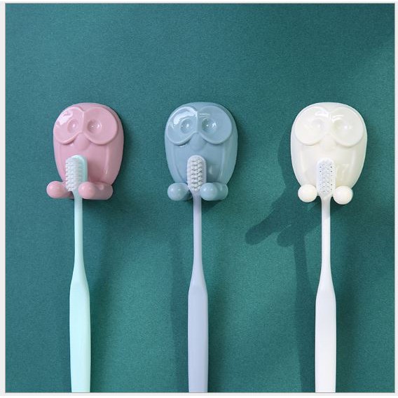 Móc Hít Tường Treo Bàn Chải, Treo Đồ Hình Thú Cute - Kẹp Bàn Chải Đánh Răng