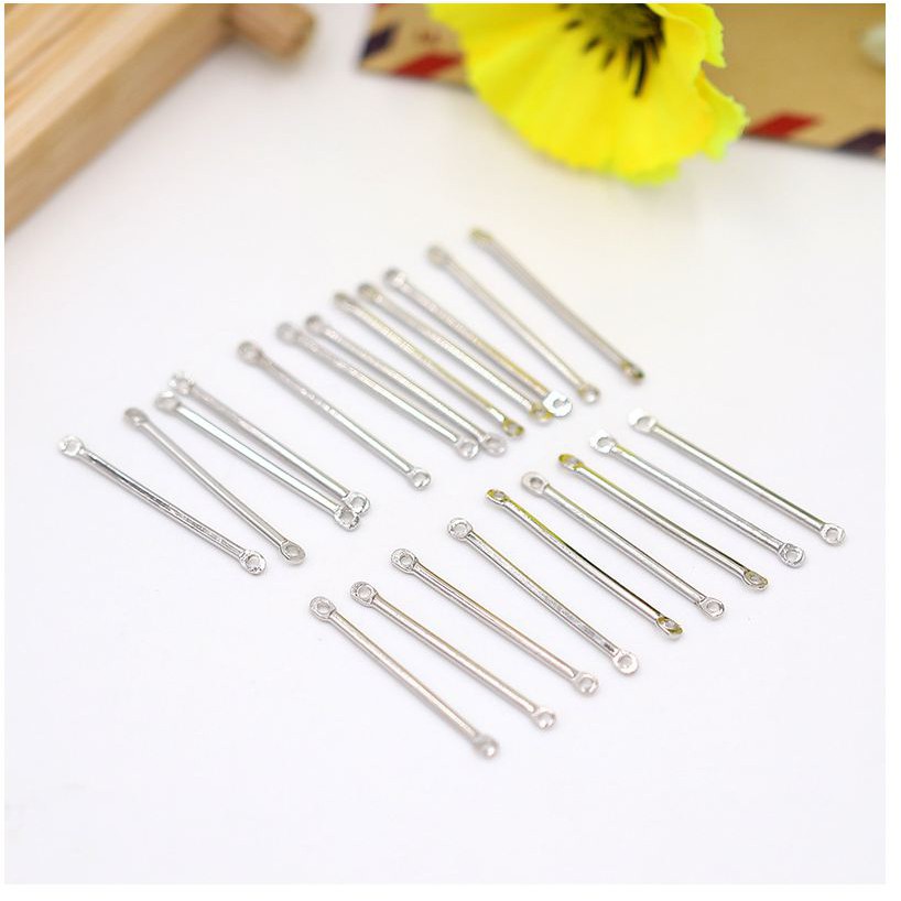 10 Que nối tròn hai đầu khuyên taiđủ size 1.5-2-2.5-3-3.5-4-4.5-5cm