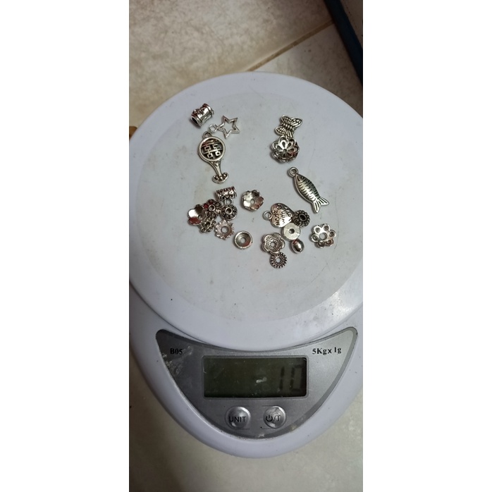 10-50gam hỗn hợp mặt, đế hoa và ống xỏ làm vòng-M7