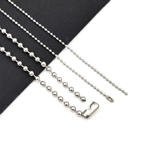 1met xích bi inox 2.4mm, 10 cái chốt đầu bi inox