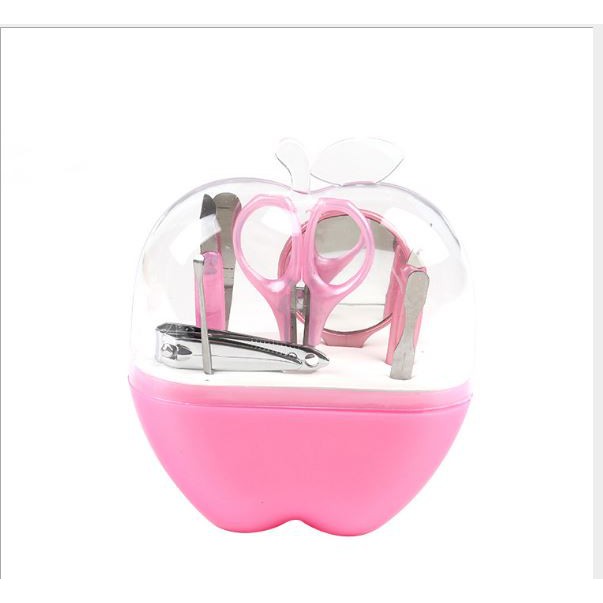 Bộ bấm móng tay chân 8 món hộp hình quả táo xinh xắn