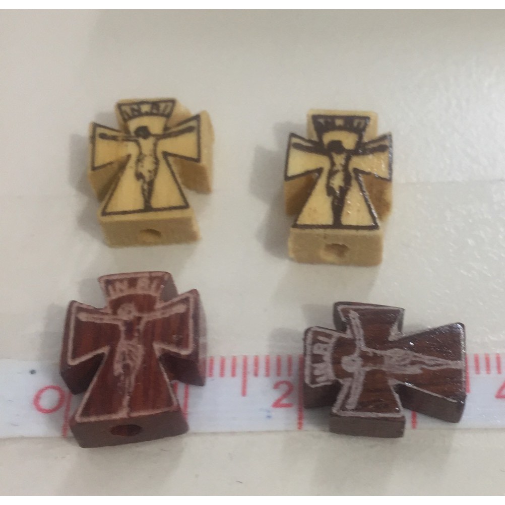 gói 2-5-10 thánh giá gỗ xỏ vòng 11x14mm