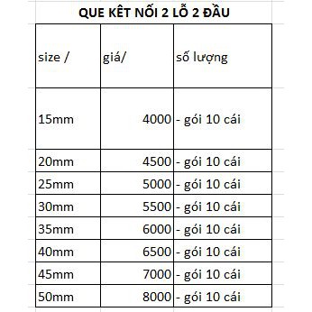 10 Que nối tròn hai đầu khuyên taiđủ size 1.5-2-2.5-3-3.5-4-4.5-5cm
