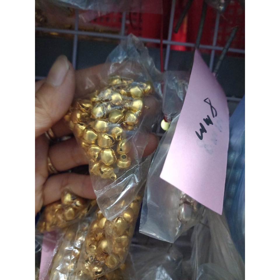 gói 10 -50 cái chuông nhiều màu size 8mm- 10mm