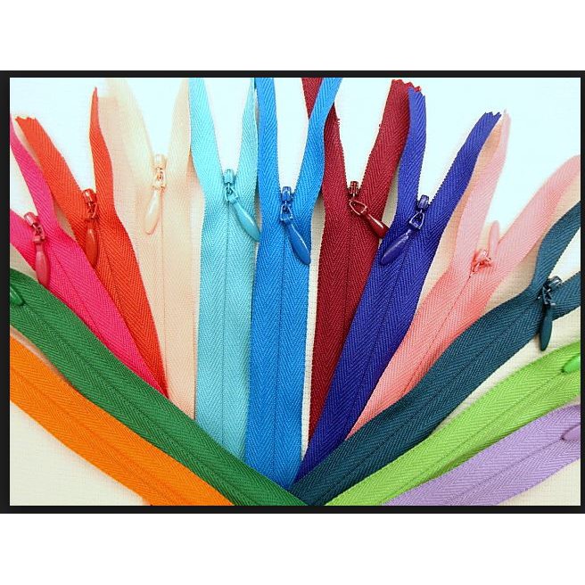 10 Dây kéo giọt nước nhiều màu nhiều size may quần áo, túi xách, áo gối...