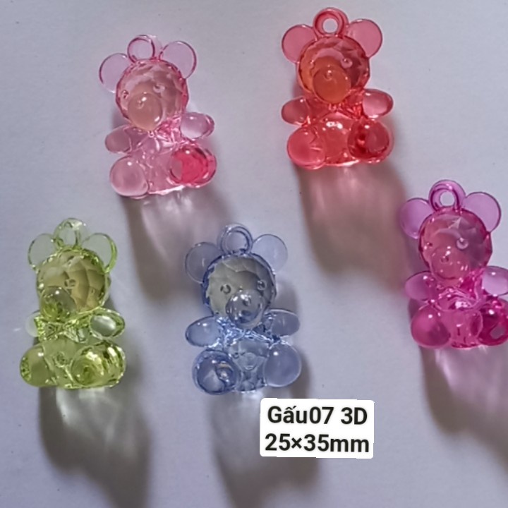 Gấu nhựa, hạt nhựa hình gấu