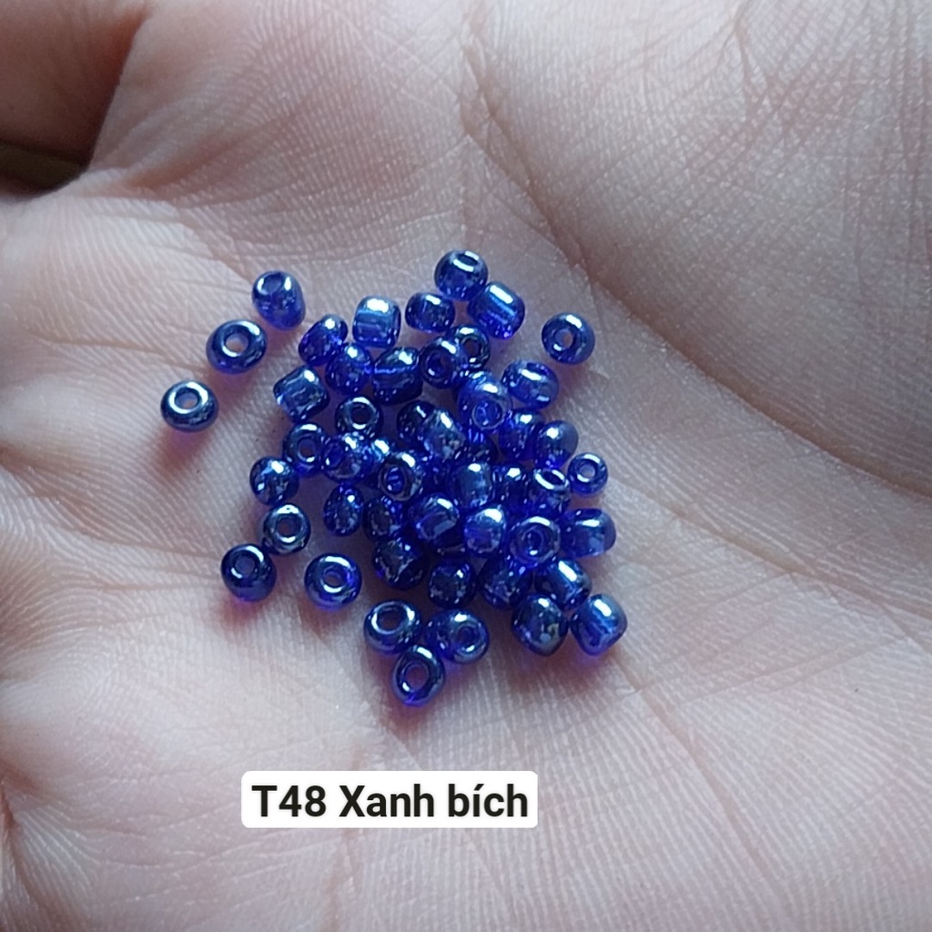 gói 450gam hạt cườm trung 3mm nhiều màu