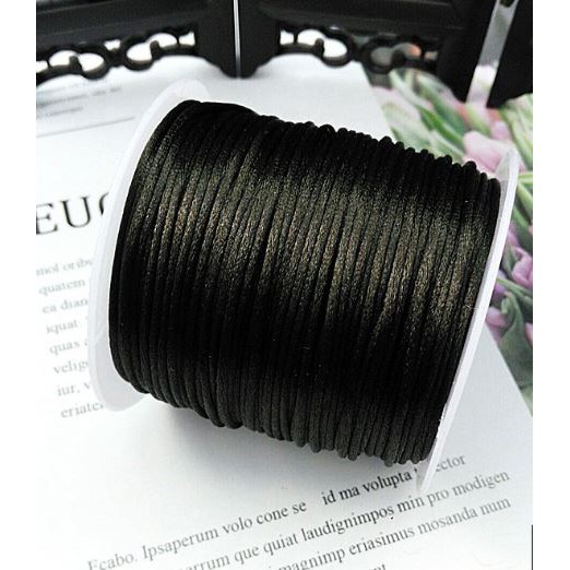 Cuộn 30-100m dây tim 2.5m Đài Loan hàng nhập khẩu loại đẹp nhiều màu để chọn, dây đan vòng tay, dây thắt vòng,vòng cổ