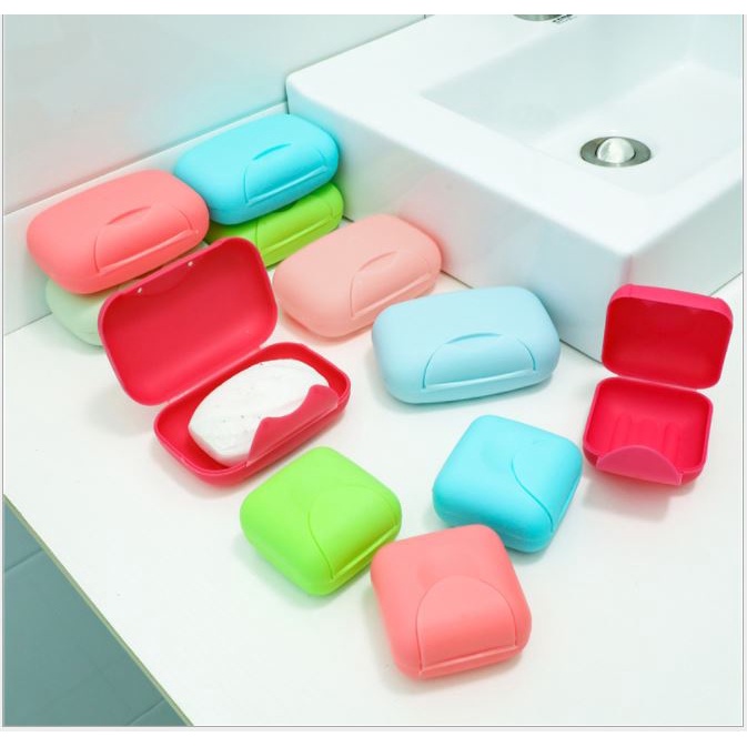 Hộp Đựng Xà Phòng, xà bông tắm, rủa tay có nắp đậy kín p191-126