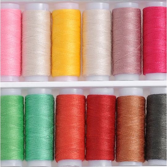 Set Bộ Combo 39 Cuộn Chỉ May Khâu Gia Đình Nhiều Màu p191-87