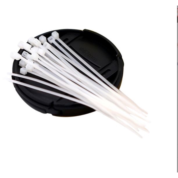 50-100 Dây rút, dây thít nhựa lạt rút nhựa đen trắng 8cm, 10cm, 12cm, 18cm, 20cm