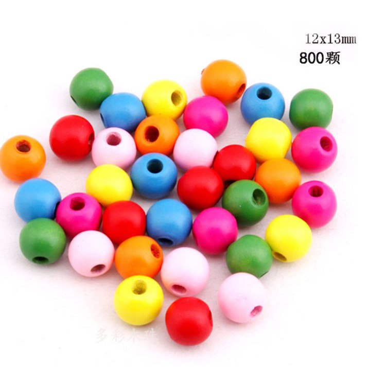 Hạt gỗ tự nhiên đủ màu đủ size 4mm-5mm-6mm-8mm-10mm-12mm-14mm-16mm-18mm-20mm-25mm-30mm/ gói 100gam