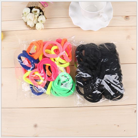 10 dây cột tóc len nhiều màu p191-174