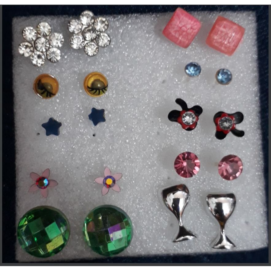 SET 10 ĐÔI HOA TAI SÁT, HOA TAI NỤ