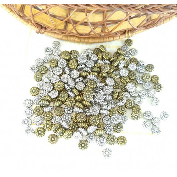 gói 10 charm xỏ hoa 8mm xỏ vòng