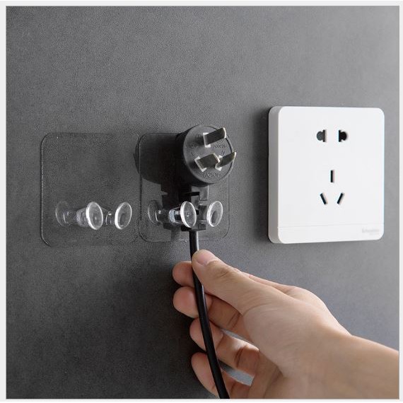 1-5 cái Móc dán tường treo dây sạc điện thoại gắn tường MDT, miếng giữ phích cắm điện gọn gàng