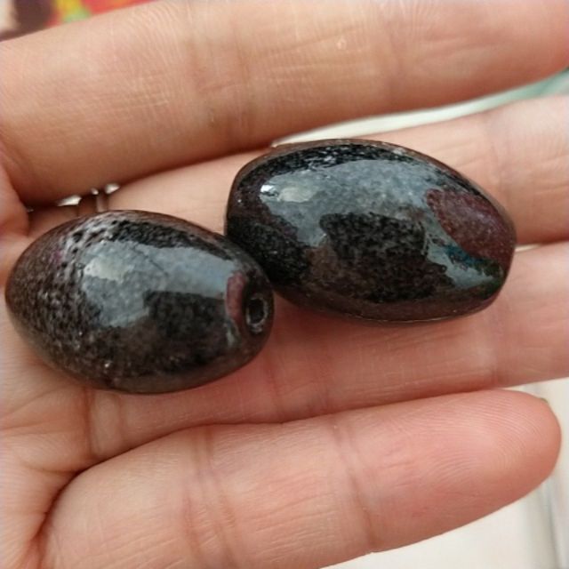 2 viên đá gốm sứ lu thống17x27 đen