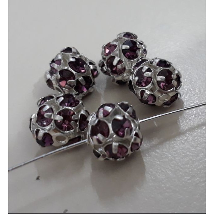 2 Viên charm đá pha lê 10mm, 12mm, 14mm