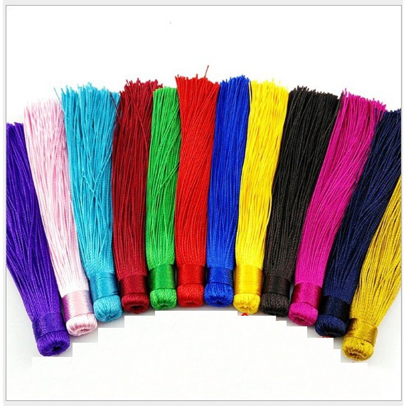 (P131A-12) tua rua dài 12cm có lỗ 1cm trang trí phong thủy, cổ trang