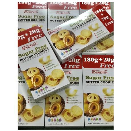 Bánh ăn kiêng Meridien Sugar Free Butter Cookies 200gram