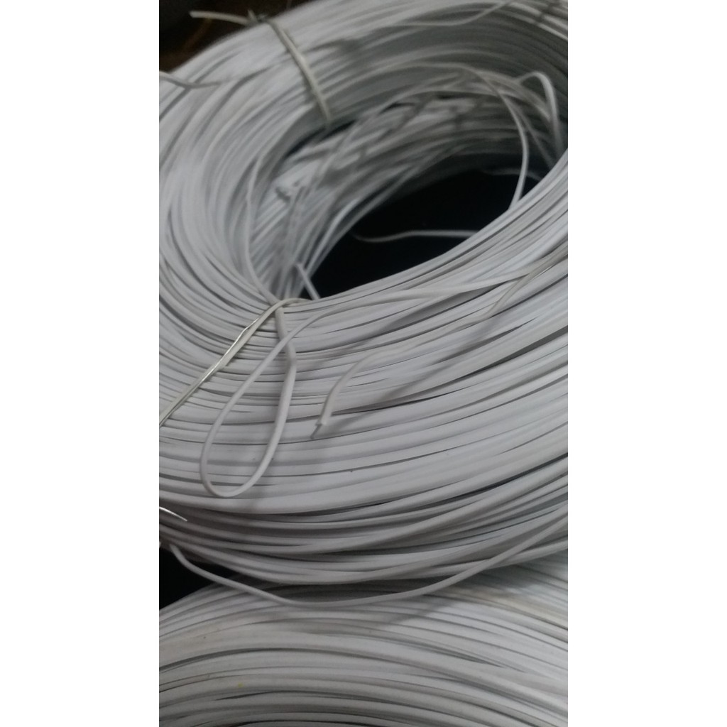 1 cuộn 0.8kg khoảng 300met dây nhôm bọc nhựa trắng 1.2mm