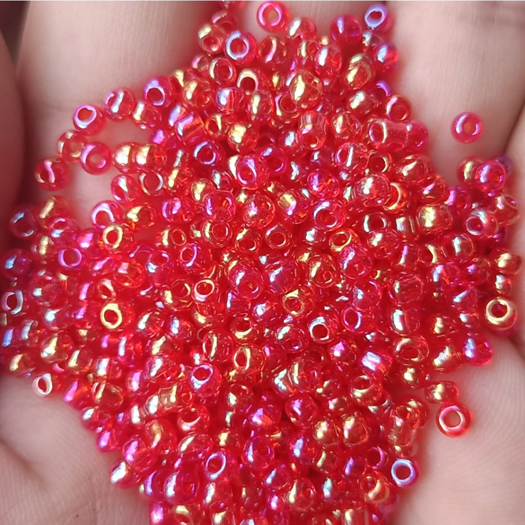 10gam Hạt cườm size trung 3mm đủ màu để chọ dùng trang trí trang sức, quần áo, túi xách, dây đeo khẩu trang
