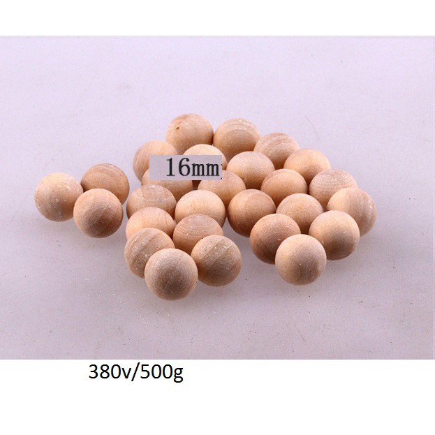 500gam hạt gỗ tròn KHÔNG LỖ màu kem tự nhiên đủ size từ 8mm-10mm-12mm-14mm-16mm-18mm-20mm-25mm-30mm-35mm-40mm