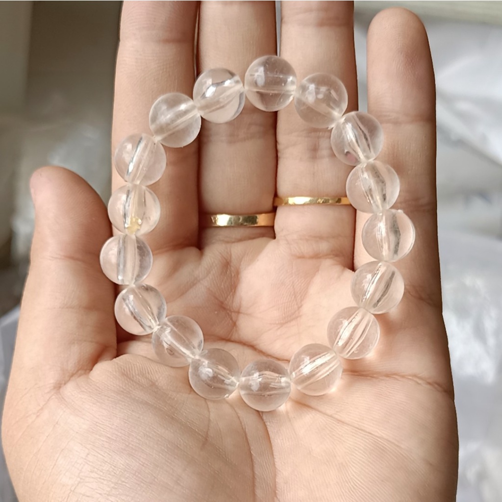 10-35 hạt nhựa 8-10-12mm tròn có lỗ xỏ dây cỡ 2mm (GÓI 10GAM) - TL