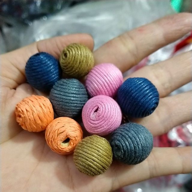 5 Hạt nhựa quấn dây cói 16-18mm