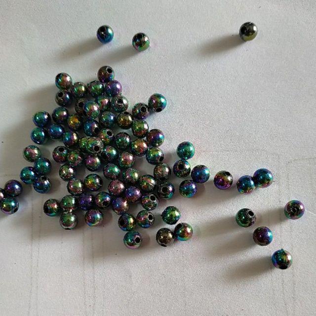 Gói 10/25/50 gam hạt bẹt xanh ánh cừ 5mm