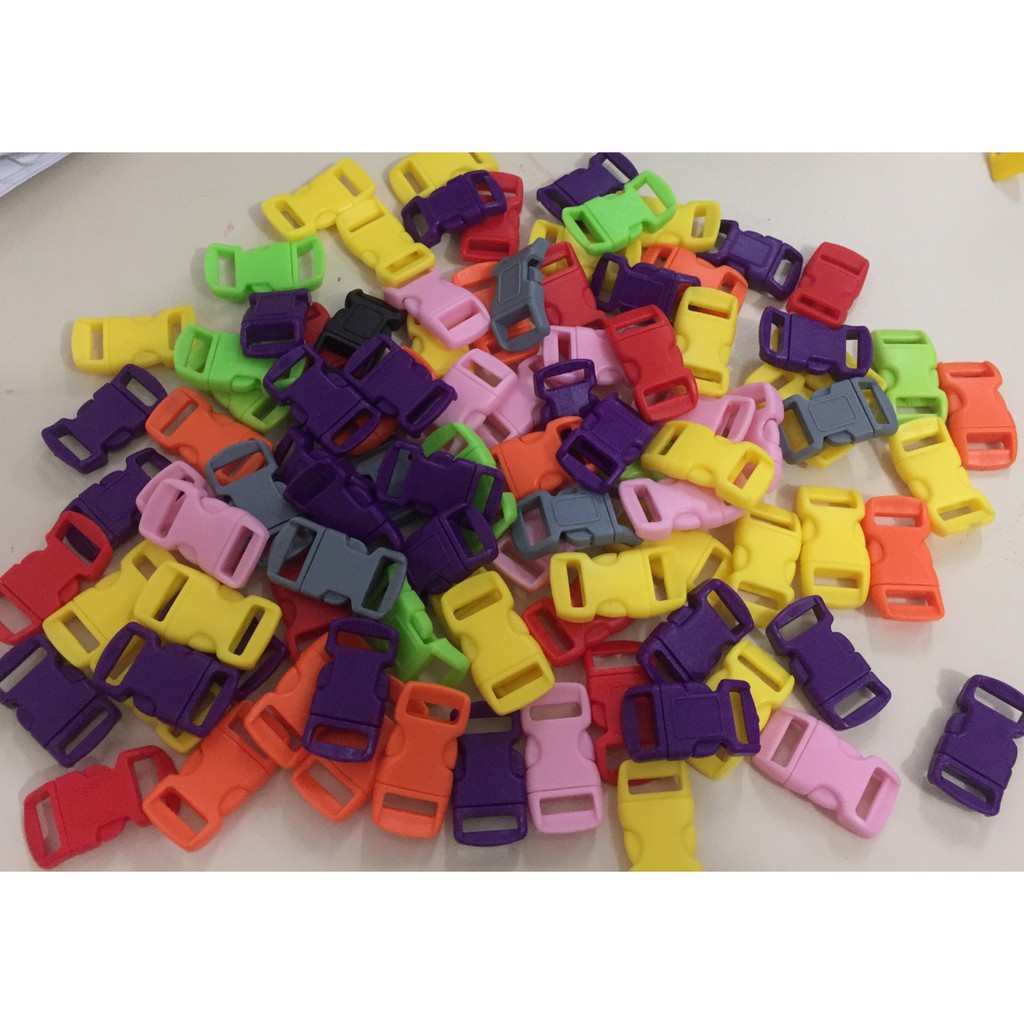 gói 100 khóa bấm cài đan vòng paracord 15x30mm