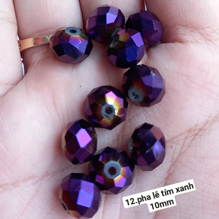 Gói 5 viên pha lê 6mm 8mm 10mm 12mm