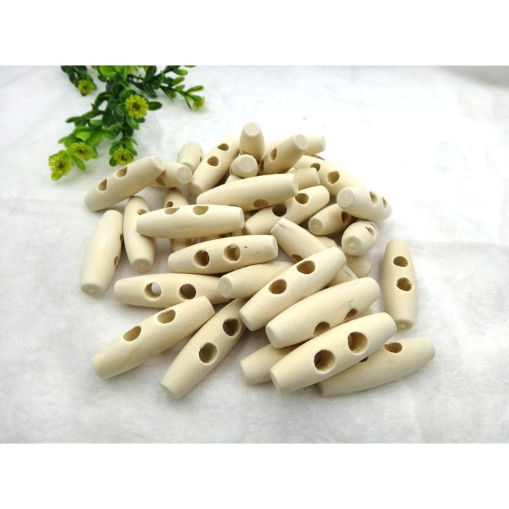 5-10 nút gỗ dài 2 lỗ 11x40mm