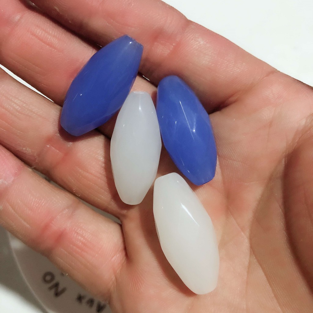 5 -10hạt giả đá dạng ống lớn 13x30mm