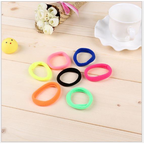 10 dây cột tóc len nhiều màu p191-174