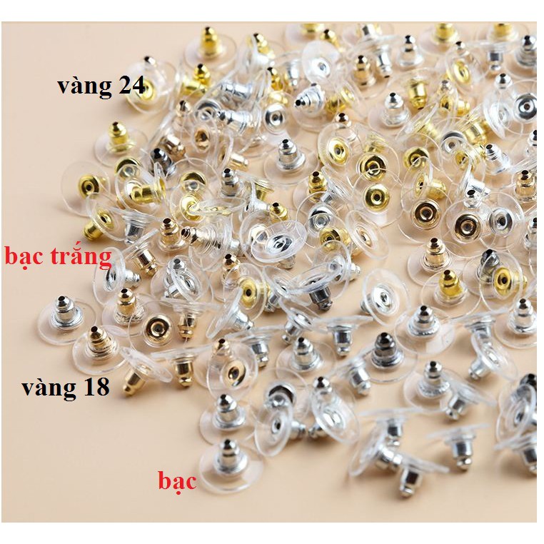 100 -200 CHỐT ĐUÔI HOA TAI - BỊT SAU KHUYÊN XỎ / CHỐT CHUÔI HOA TAI đủ kiểu