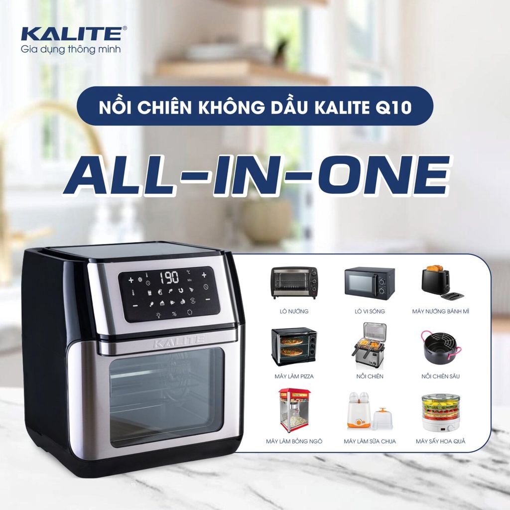 nồi chiên không dầu Kalite Q10 dung tích 10lit