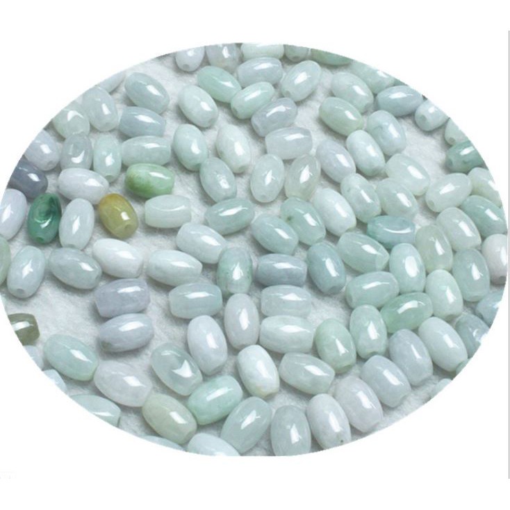 2 viên lu thống xanh ngọc 6x9mm thiên nhiên