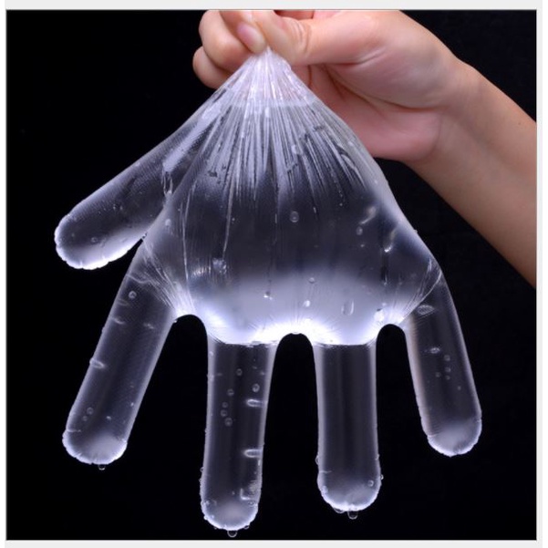 100 cái bao tay nilon - bao tay nylon dùng 1 lần, găng tay nylon  p191-70