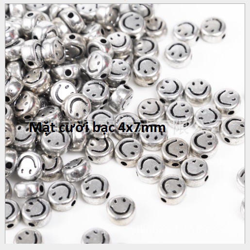 10 gam hạt mặt cười 7MM / 10mm làm vòng nhiều màu