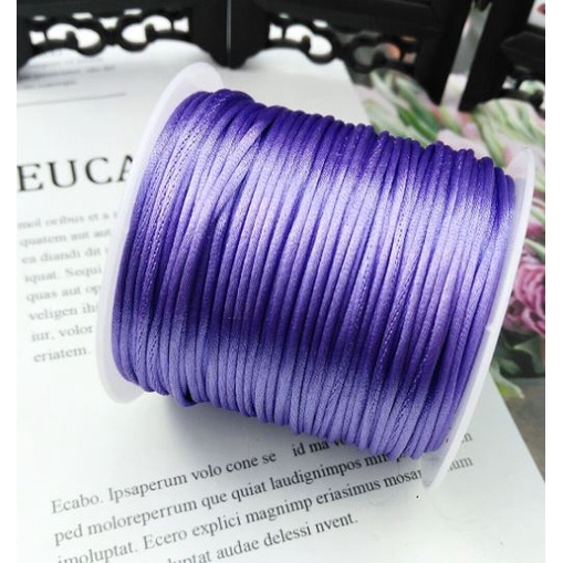 5met Dây tim bóng size 1.5mm-2mm-2,5mm, dây đan vòng tay đủ size, dây thắt vòng tay, vòng cổ may mắn