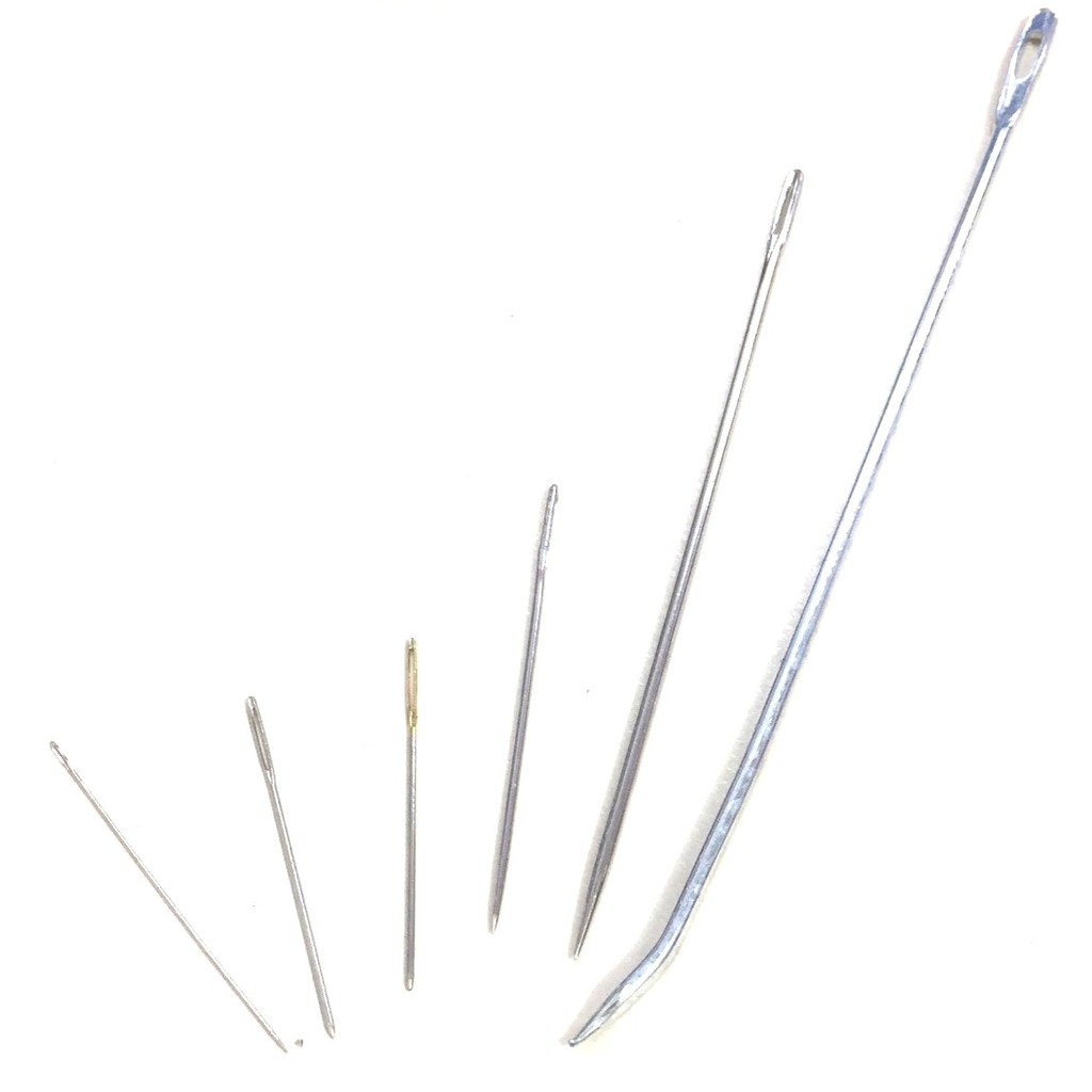 combo 12 kim thêu mắt lớn , kim kết cườm đủ size 3.8-4-5-10-14cm