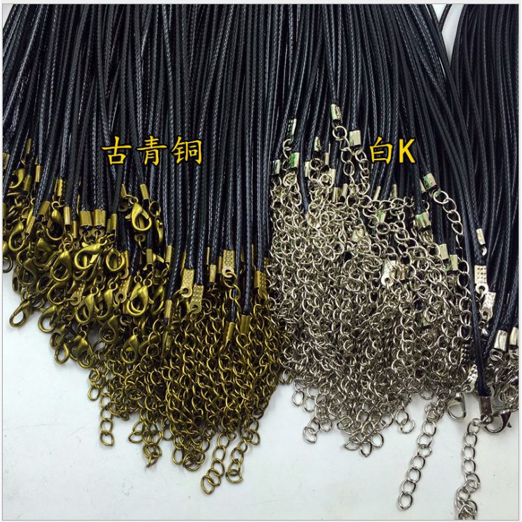 1-5 Vòng cổ sáp da size 1.5mm  dài 43cm hoặc 60cm