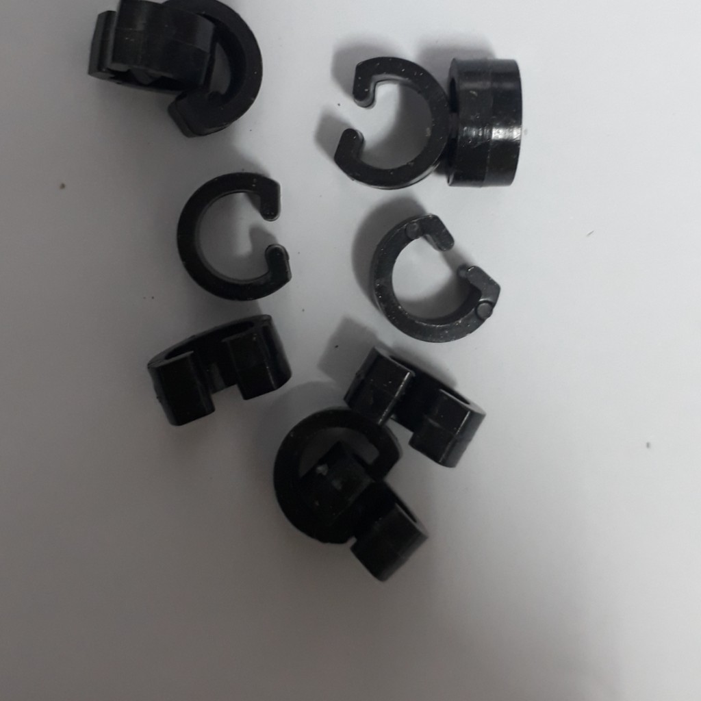 20-100 cái-T15- khóa dây làm đế dán patch cho cột tóc hỗn hợp size 8-14mm