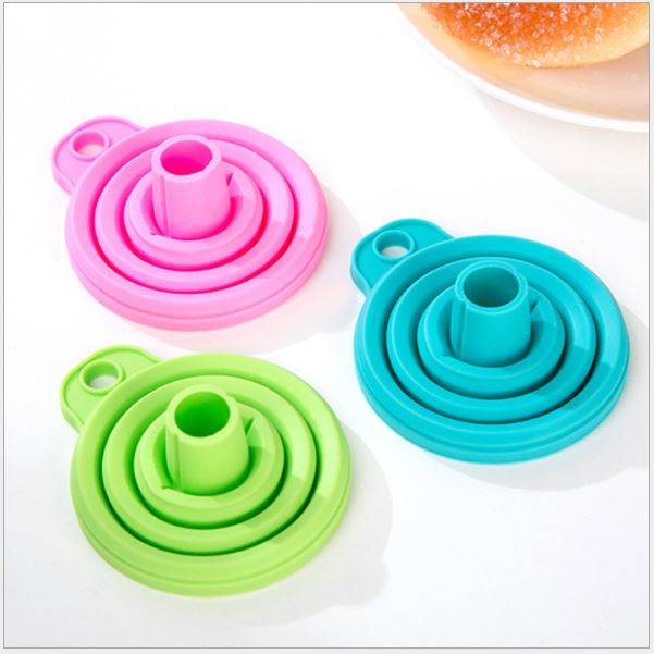 Phễu gấp gọn tiện dụng, phễu silicon gấp gọn p191-64