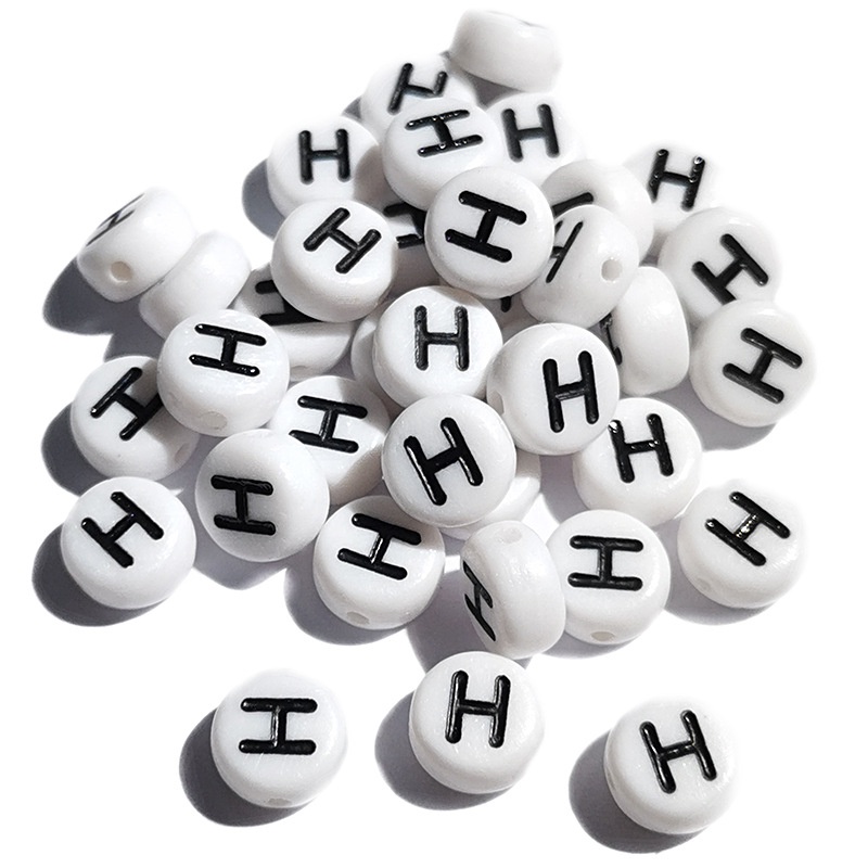 (chọn chữ) 10 hạt chữ cái, chữ số, phép tính 4x7mm nền trắng chữ đen