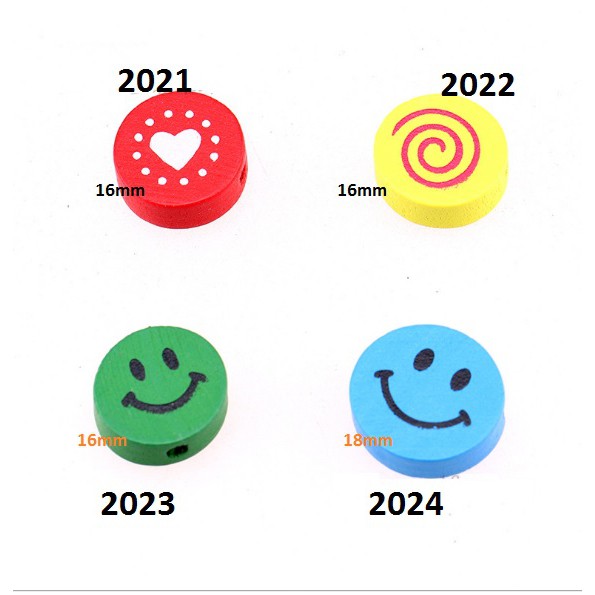 10 viên gỗ tròn in làm đồ chơi, trang trí diy-mã 2022-2024